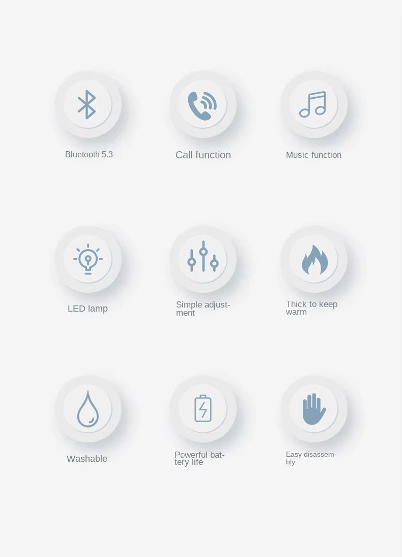 Музыкальная светящаяся шапка