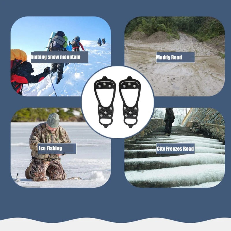 Две пары нескользящих ботинок для льда