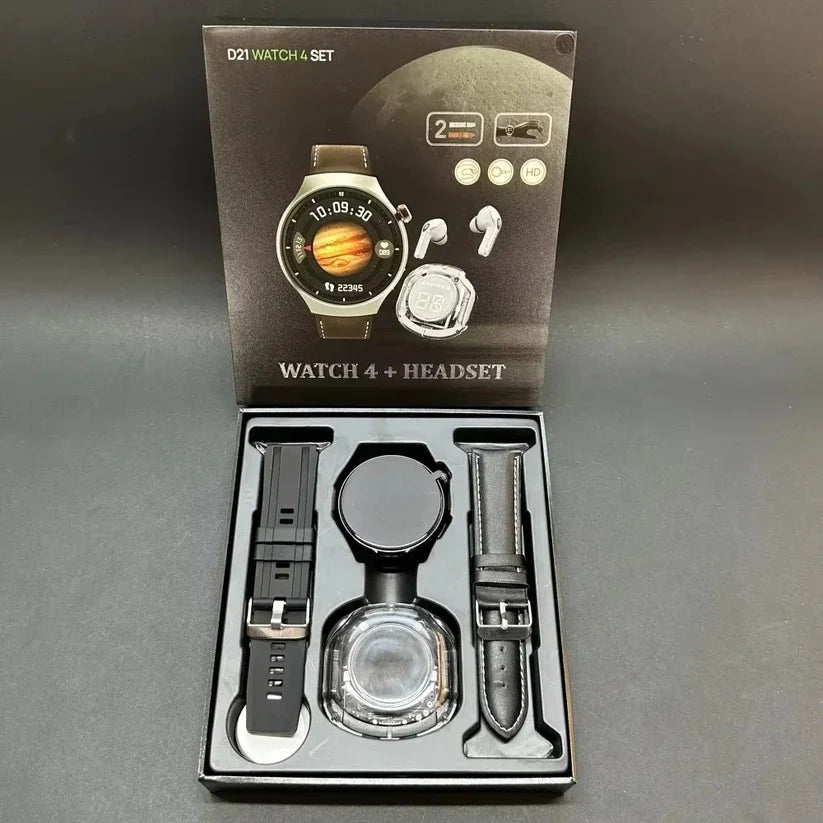 Набор для мужчин часы с наушником