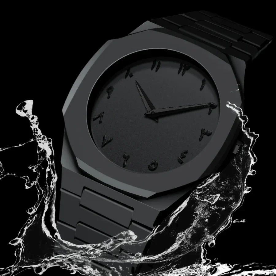 Повседневные кварцевые часы с арабскими цифрами