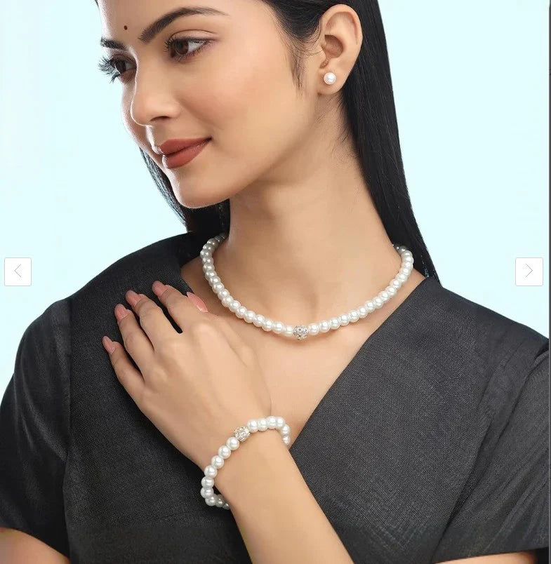 Набор из 3 изделий из имитационного жемчуга