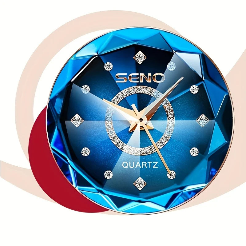 Австрийские женские часы с синим бриллиантом