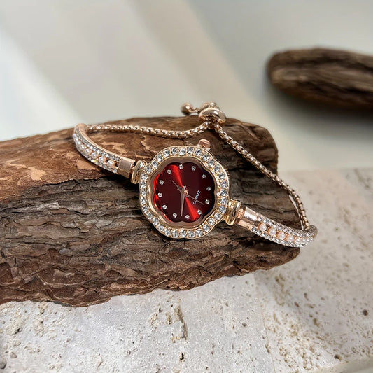 Роскошные часы в форме цветка