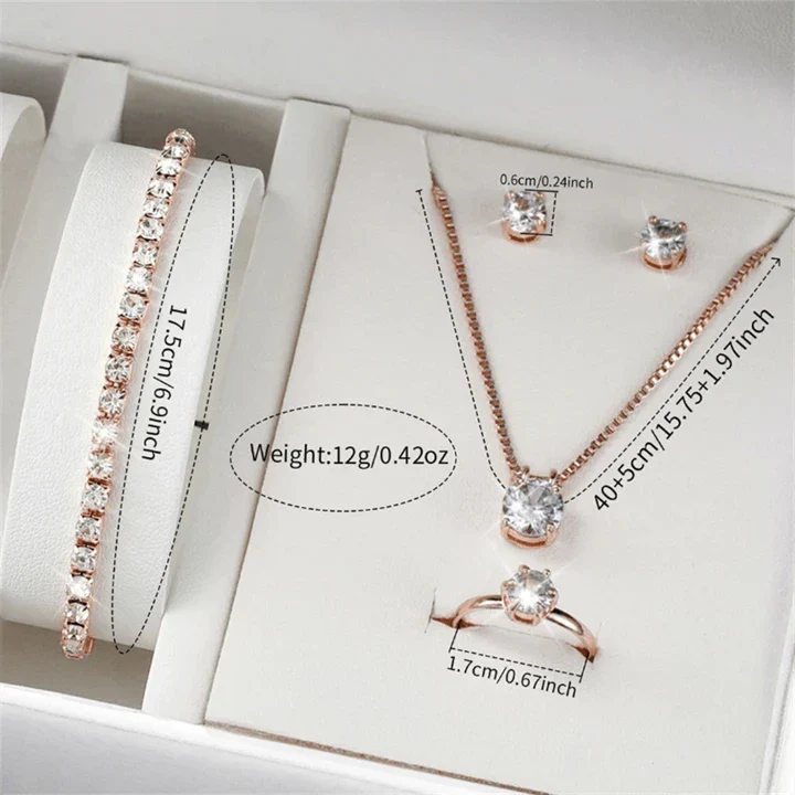 Часы и набор украшений 6 предметов