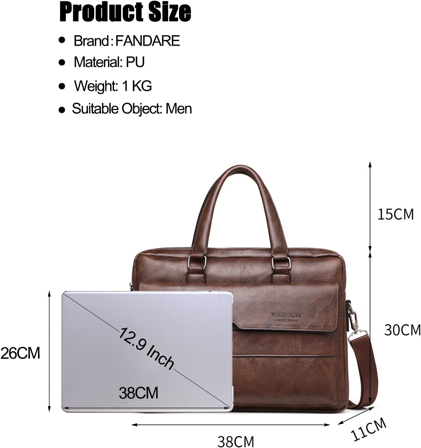 Элегантная многофункциональная сумка для ноутбука