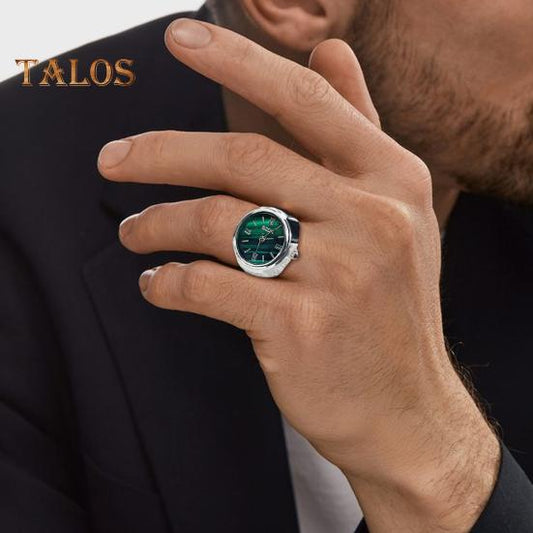 Перстень-часы с римскими цифрами