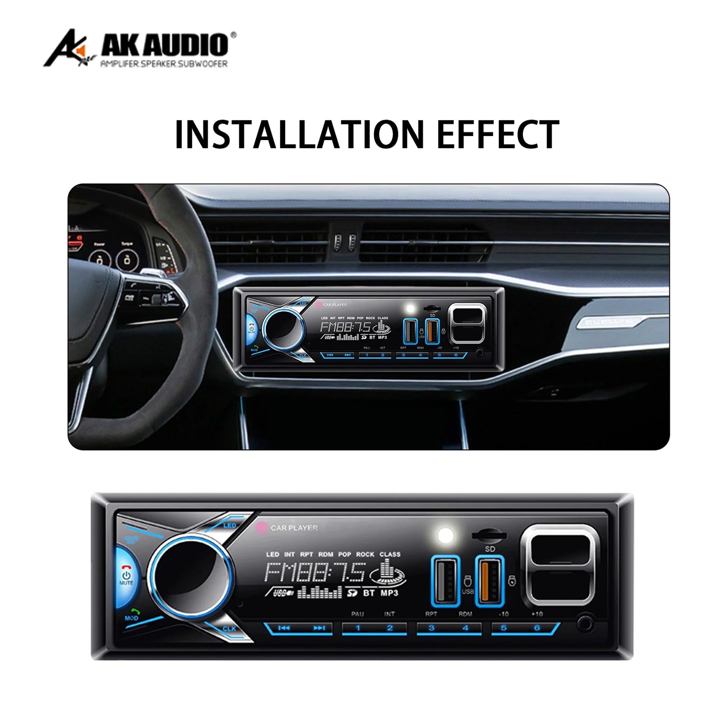 Автомагнитола BT FM