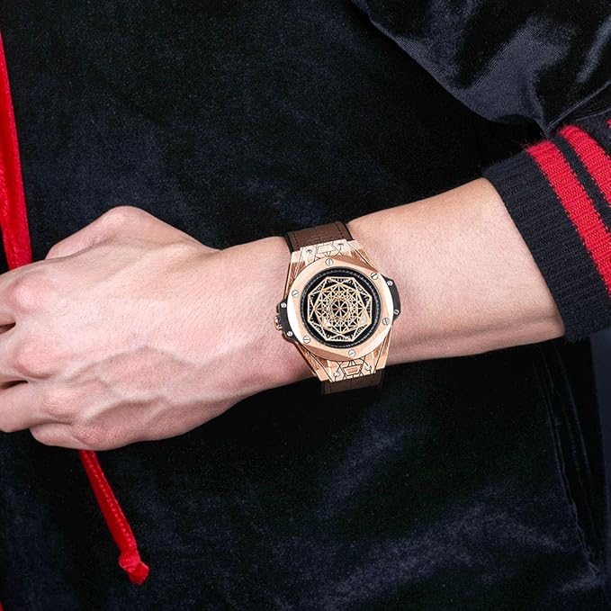 Часы Onola с геометрическим циферблатом