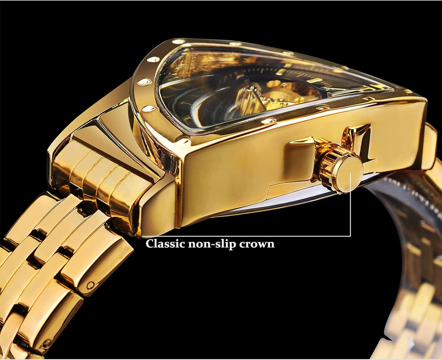 ужские часы класса люкс, треугольные