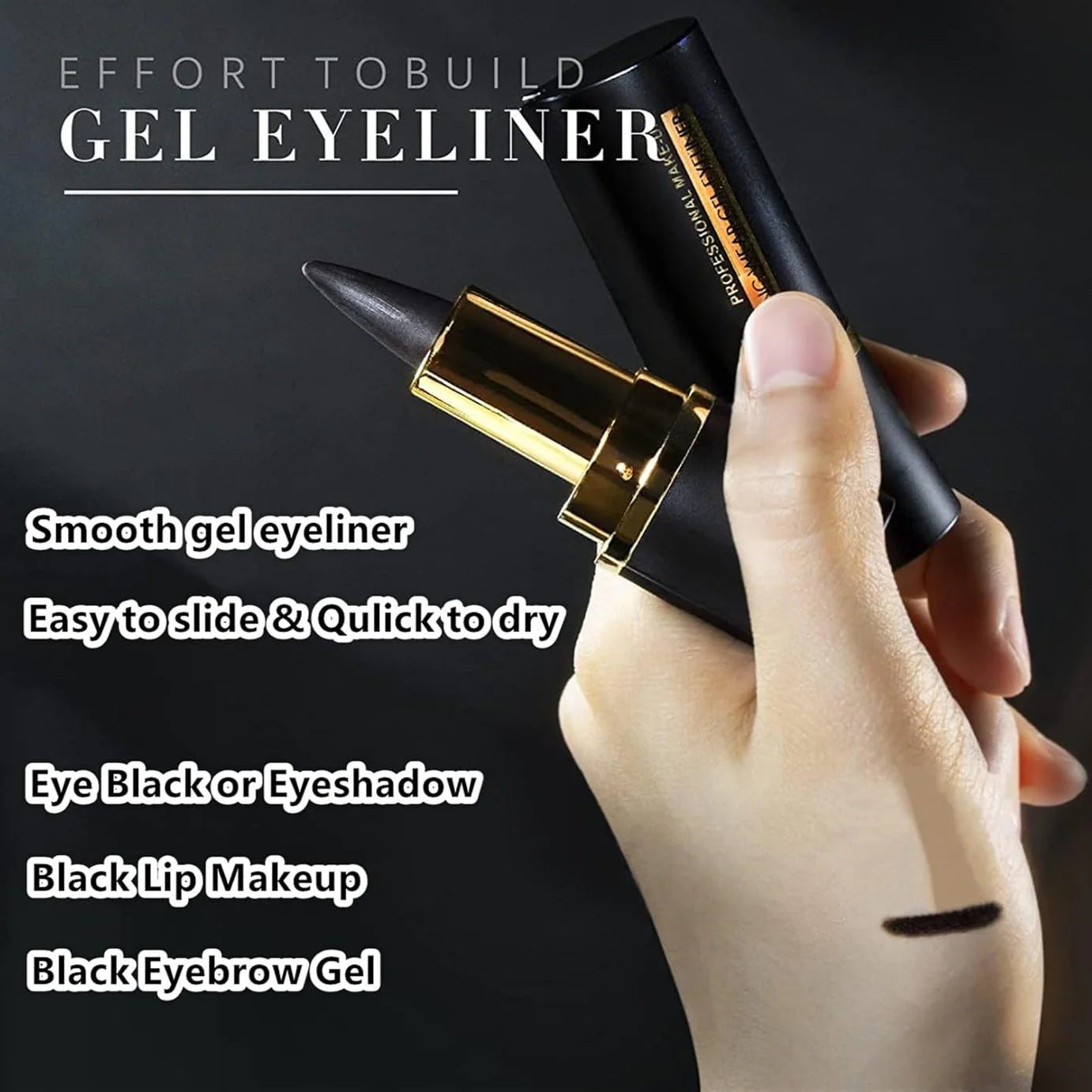 Матовый водостойкий карандаш для глаз