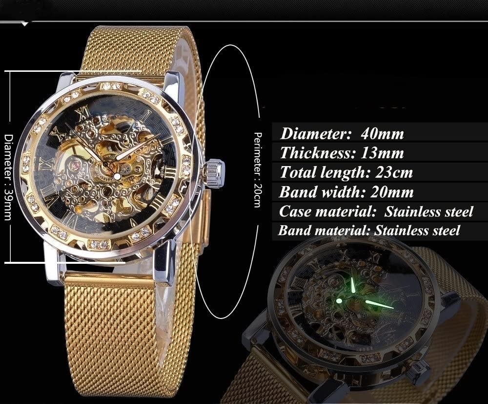 Ретро Часы Skeleton Люкс