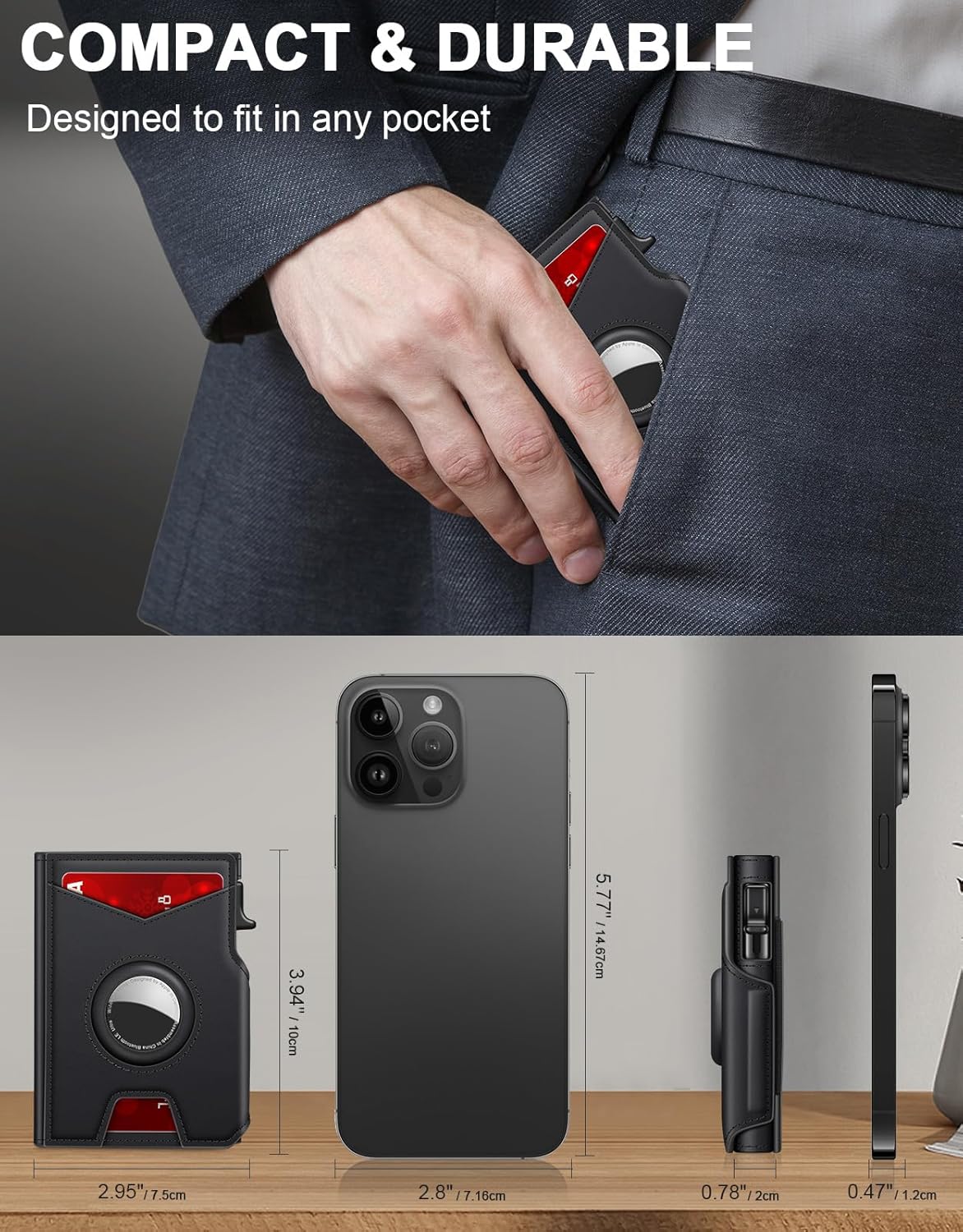 Кошелек Airtag для мужчин