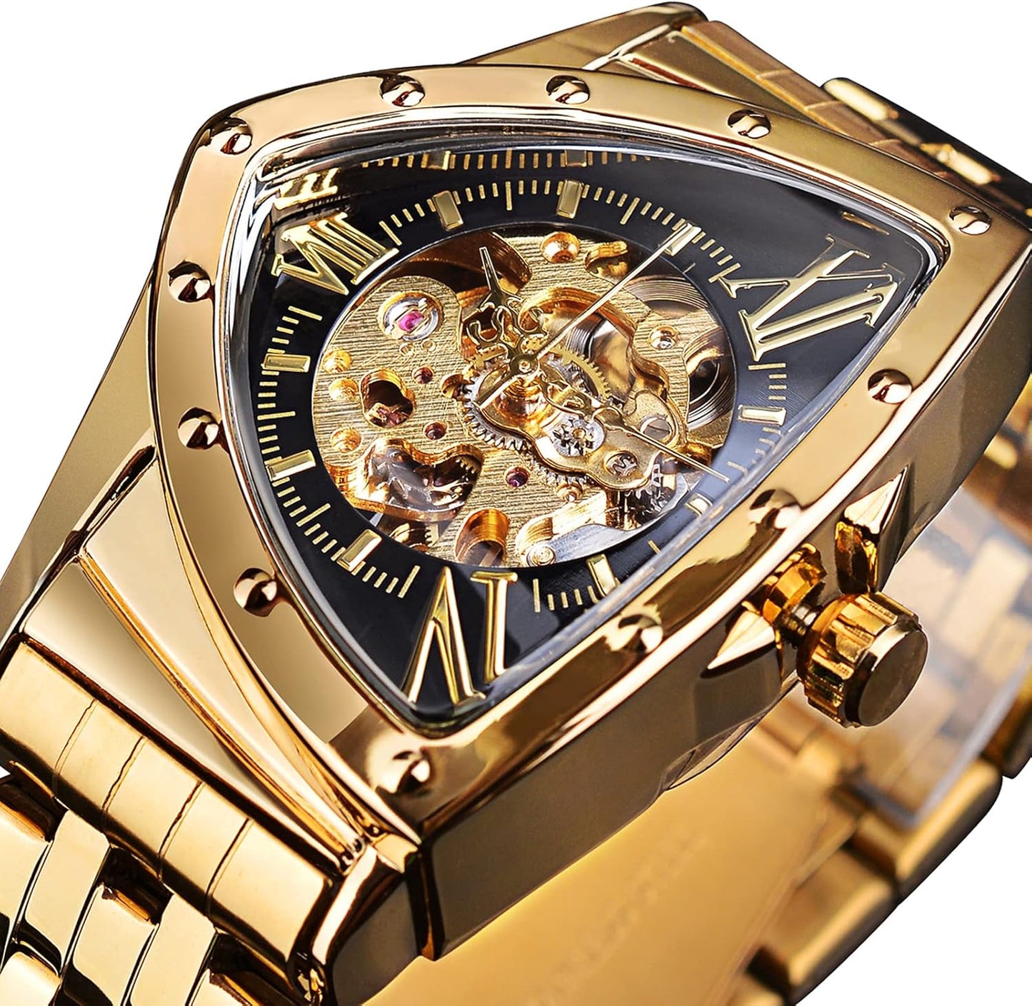 ужские часы класса люкс, треугольные