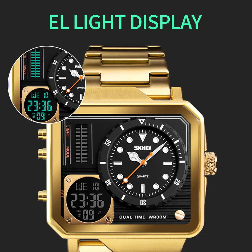 Часы SKMEI с двойным часовым поясом