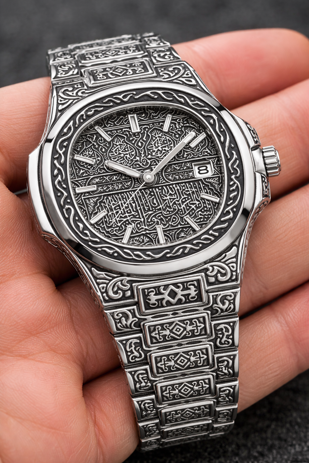 Мужские часы люкс с восточным дизайном