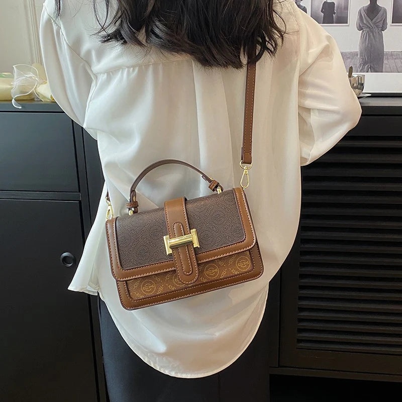 Женская ретро-сумка через плечо с принтом