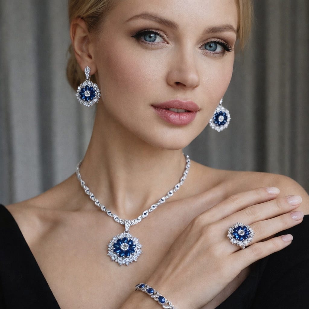 Набор украшений с кубическим цирконием