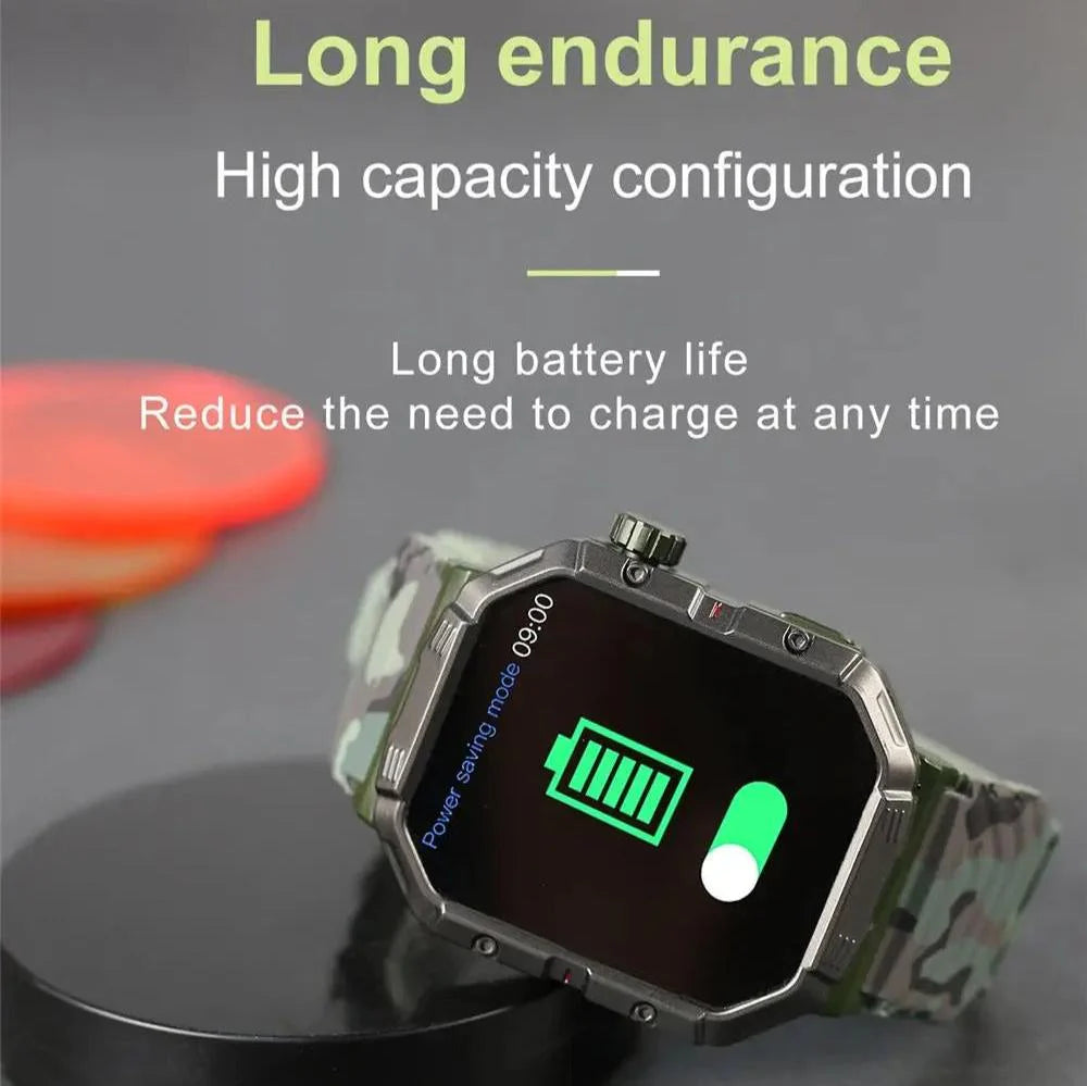 Смарт-часы с большим экраном военный стандарт