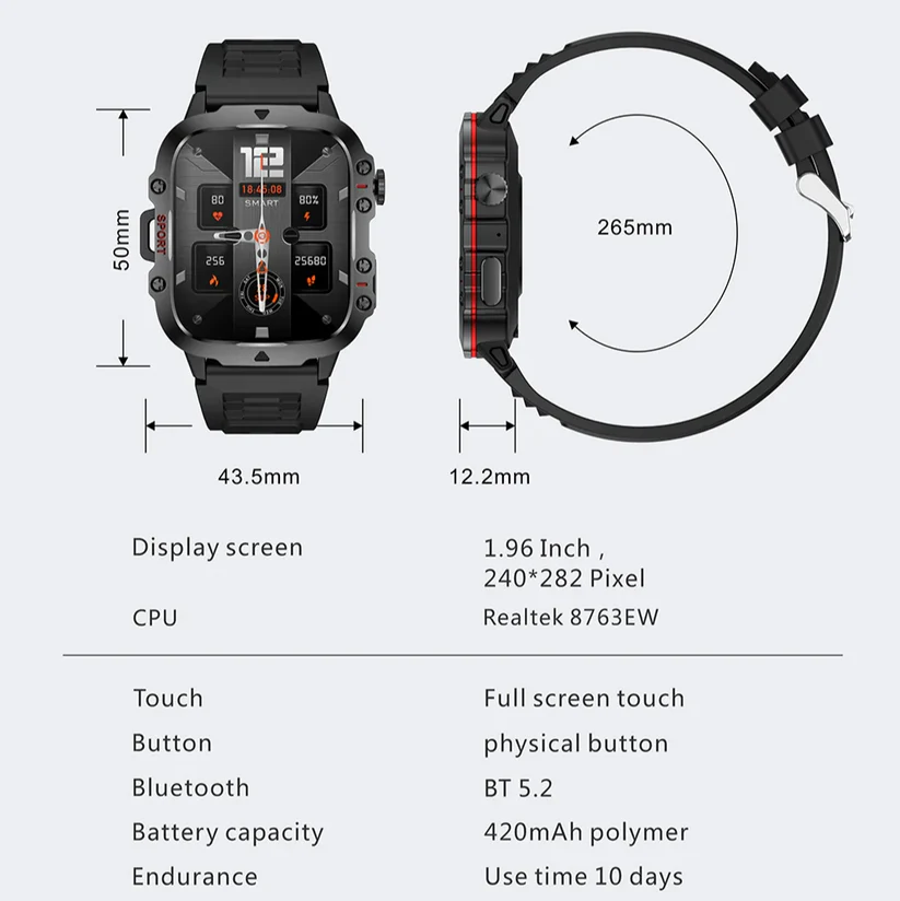 Для смарт-часов QX11 чёрного цвета