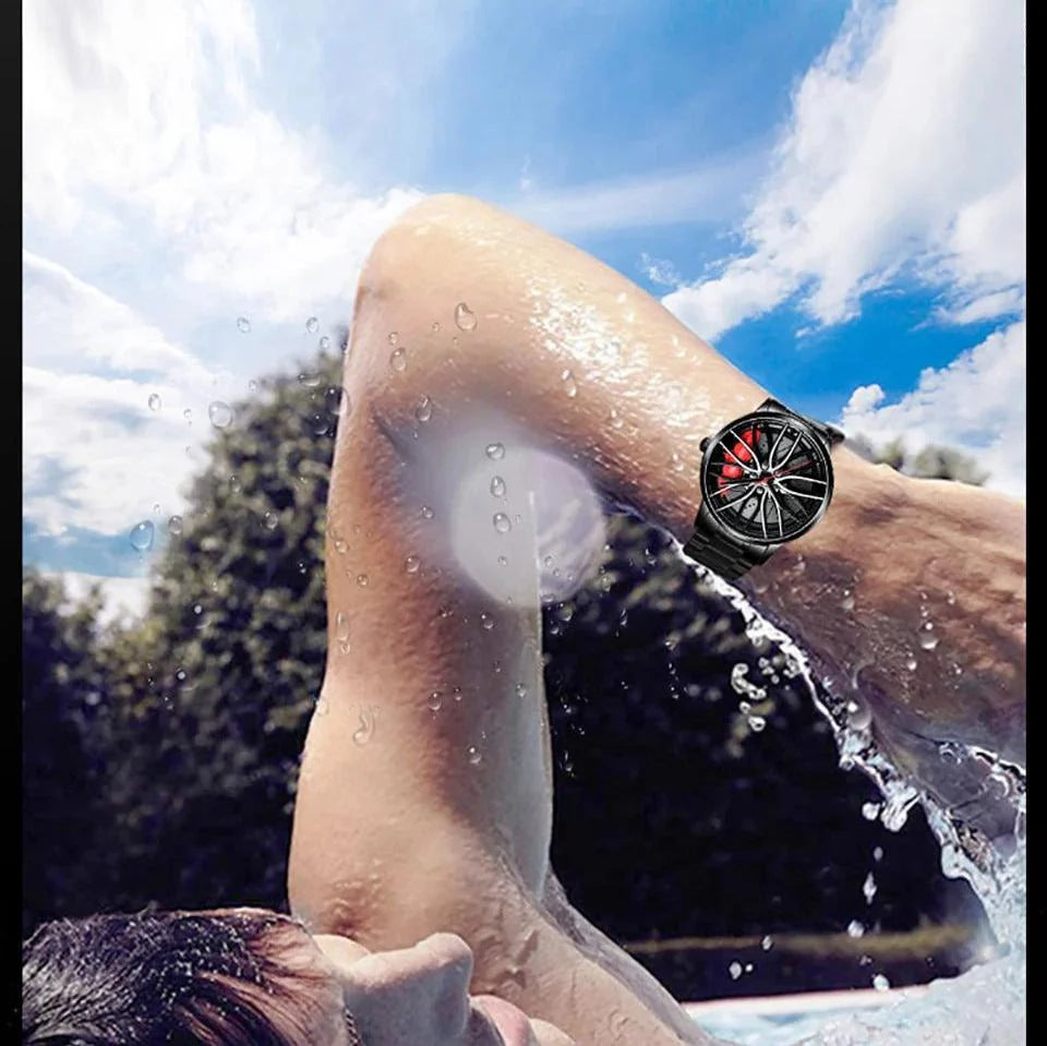 Мужские часы с дизайном автомобильной шины