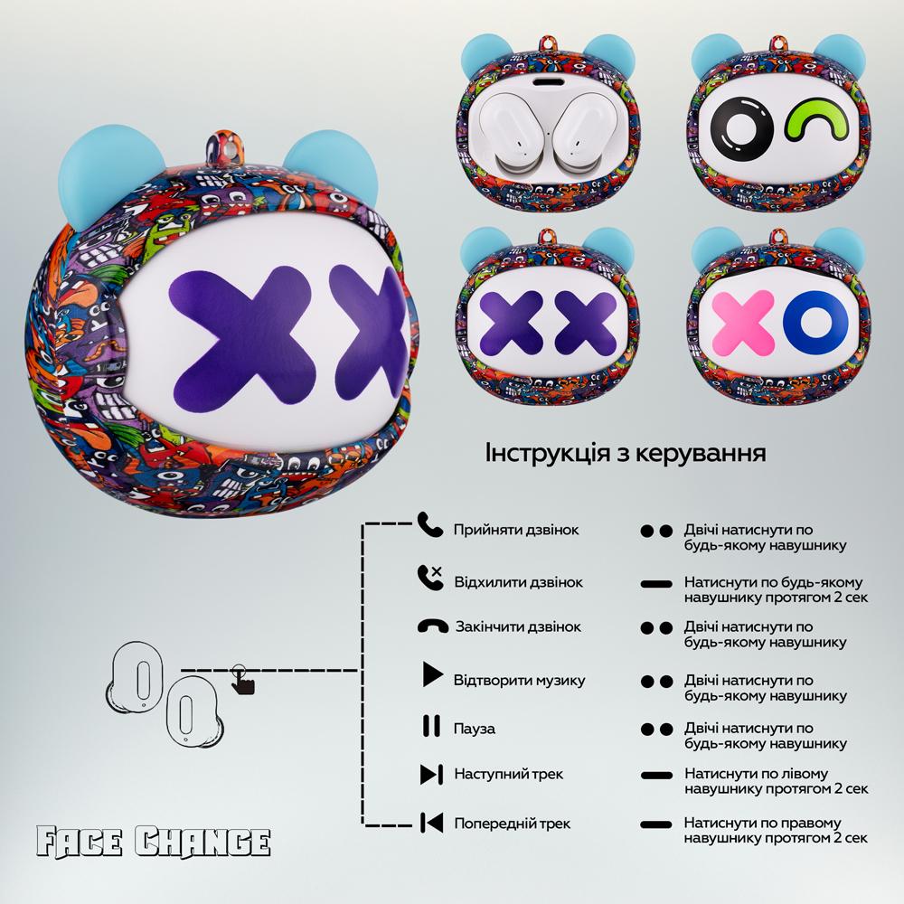 Мини-наушники с изменяемым дизайном лица