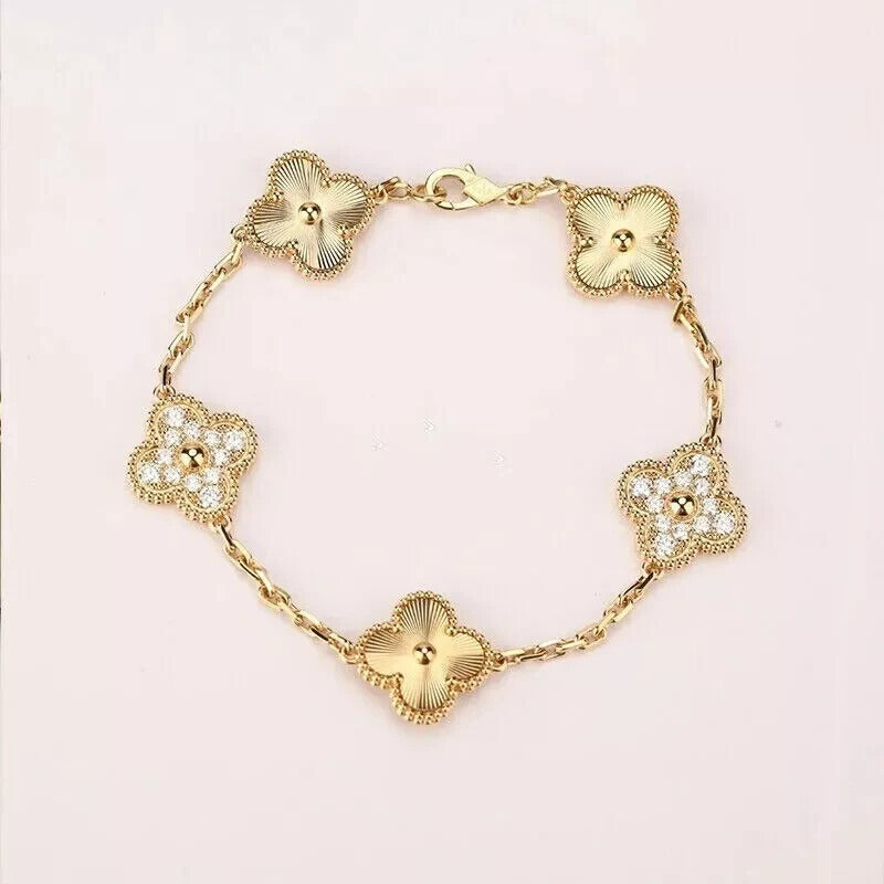 Женский браслет «Клевер» в стиле Van Cleef
