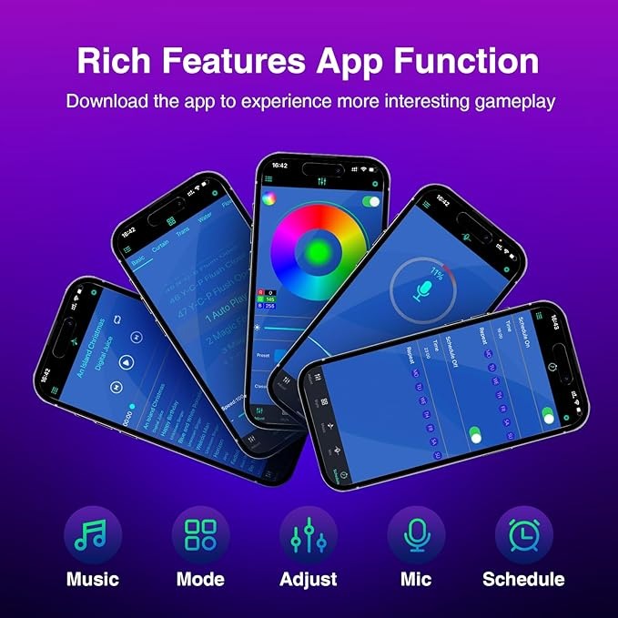 RGB световая панель с синхронизацией музыки