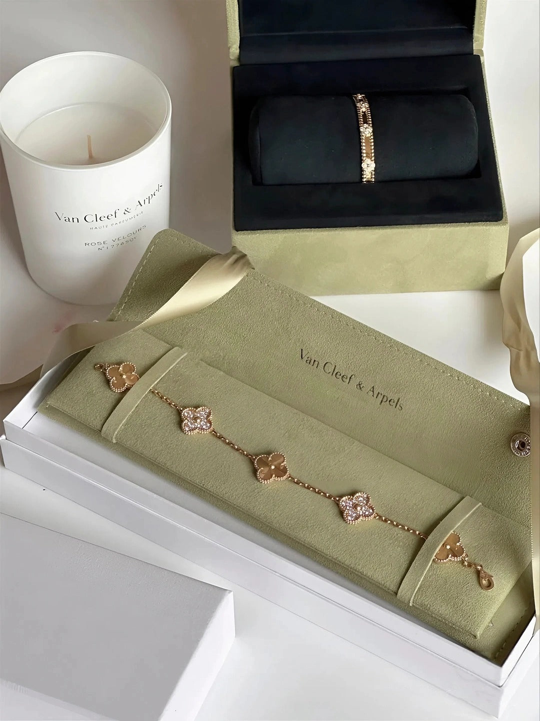 Женский браслет «Клевер» в стиле Van Cleef