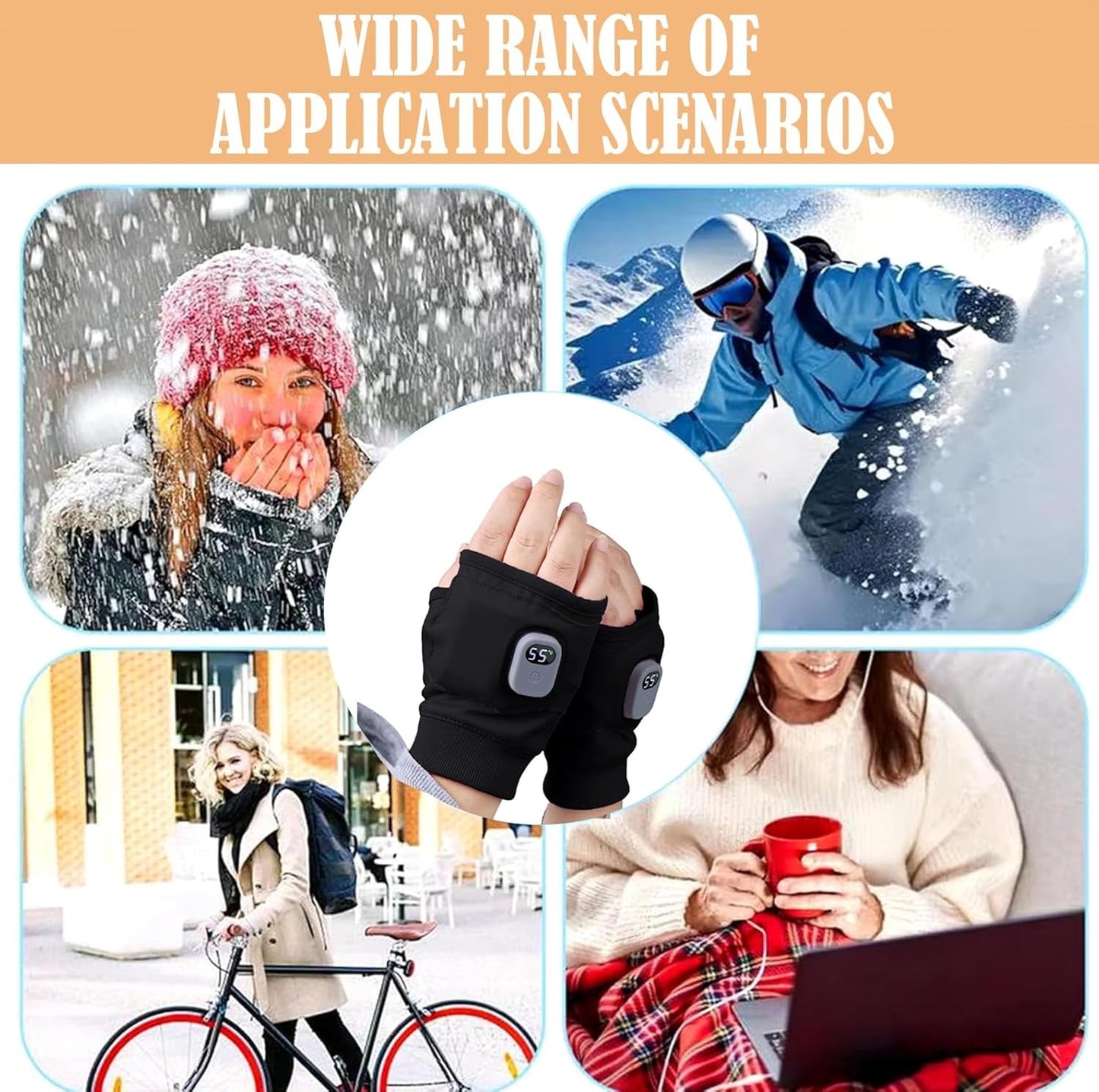 Перчатки с подогревом USB