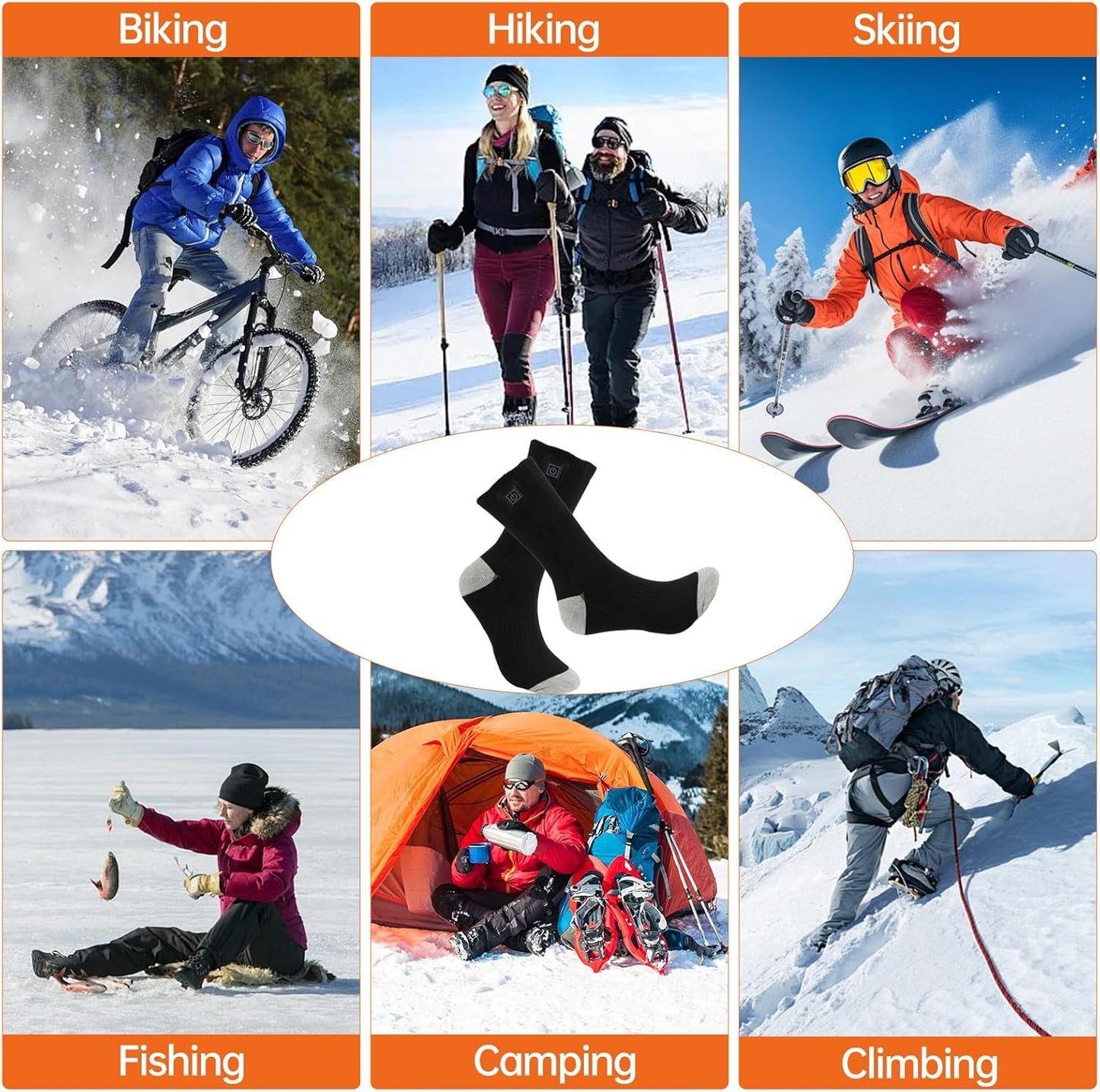 Электрические тёплые носки