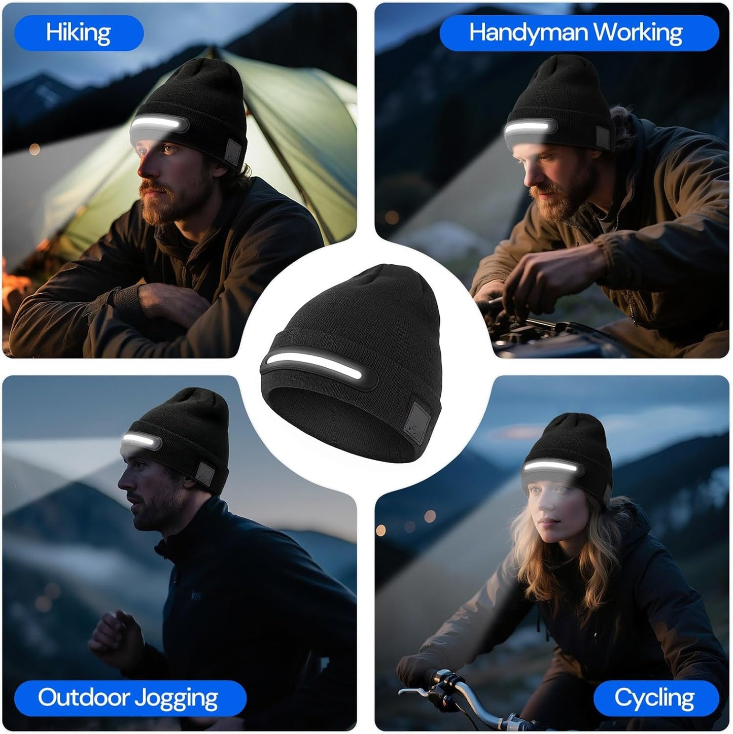 Зимняя шапка с встроенным светом