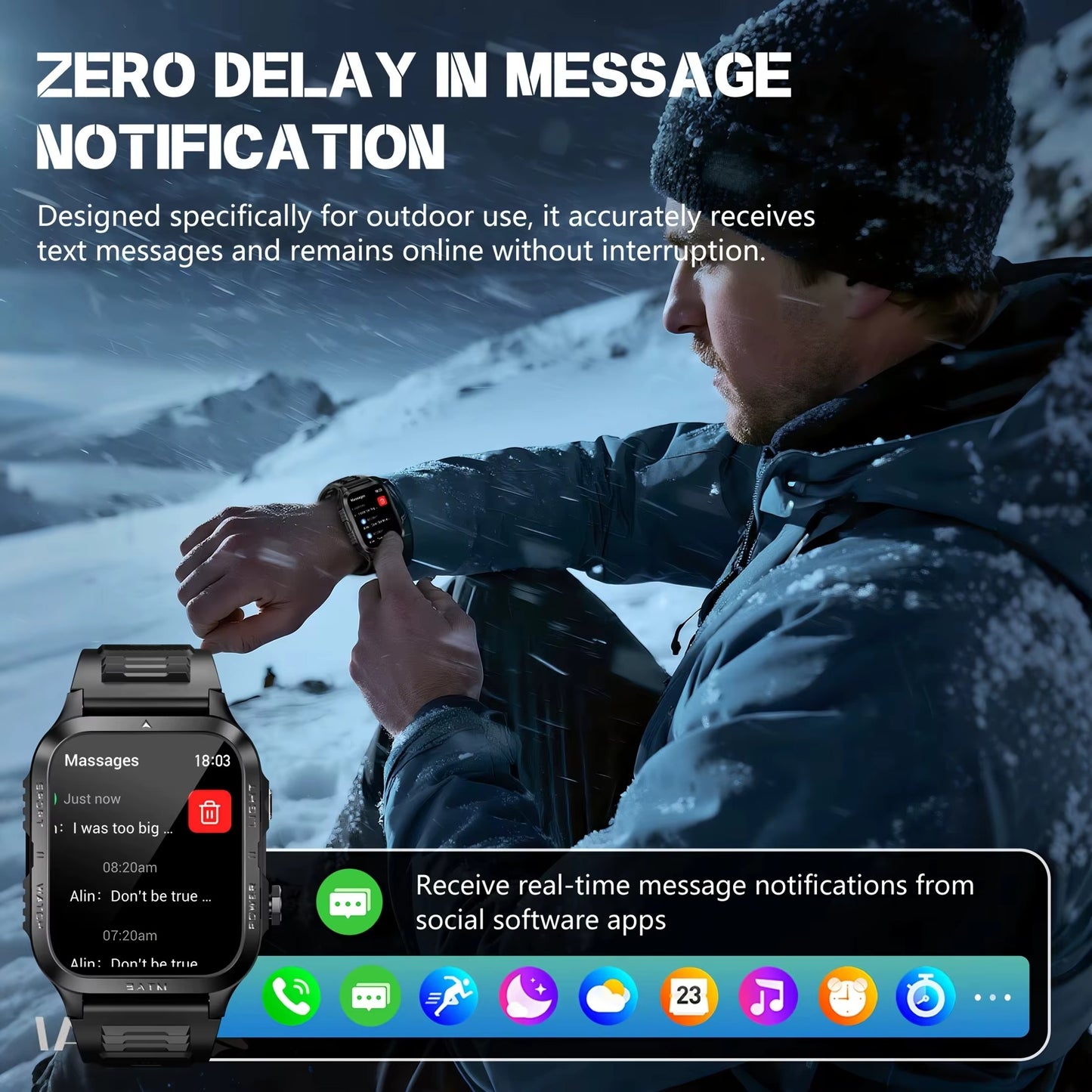 Умные часы с мощной подсветкой