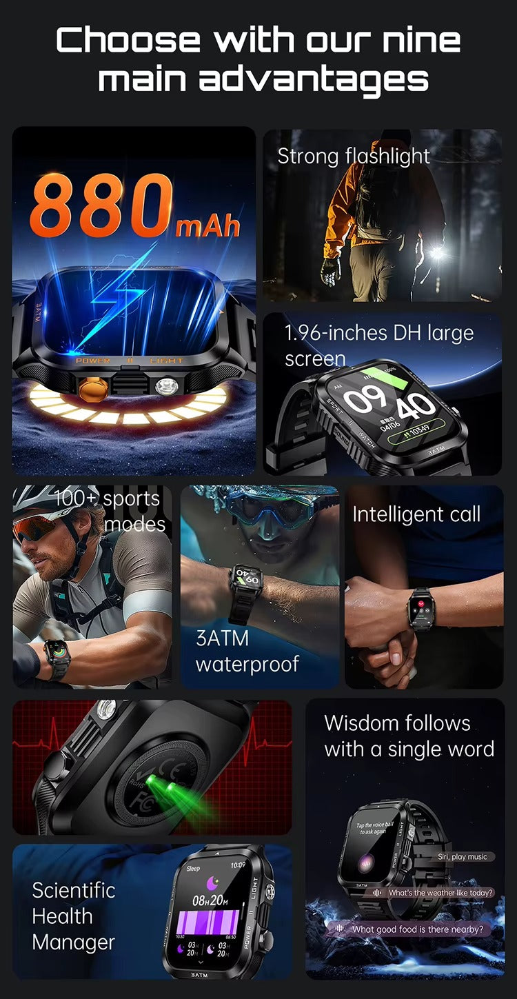 Умные часы с мощной подсветкой