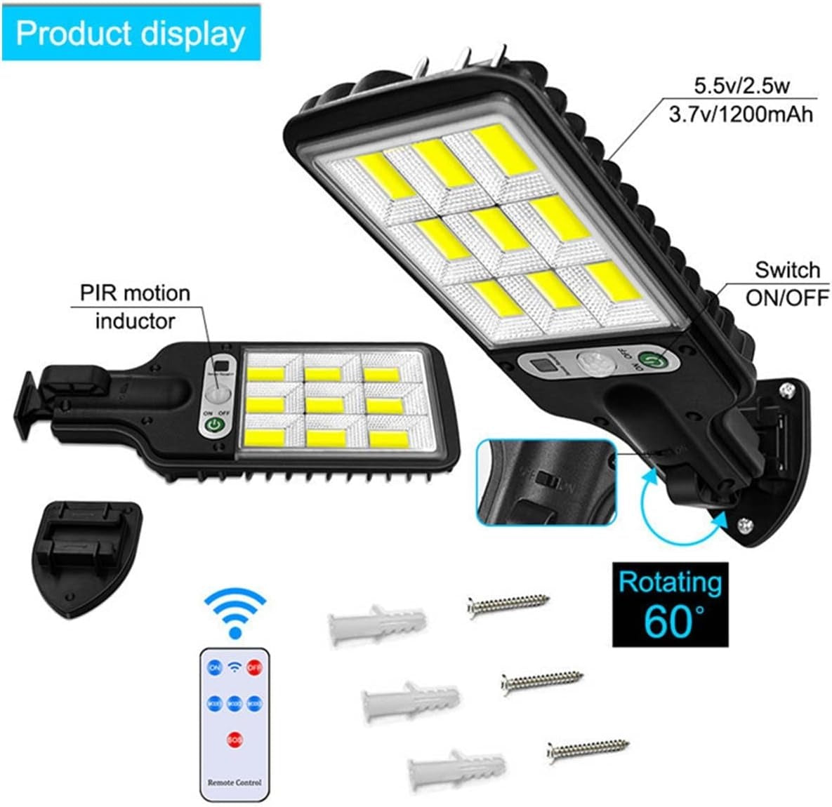 Солнечная лампа с датчиком