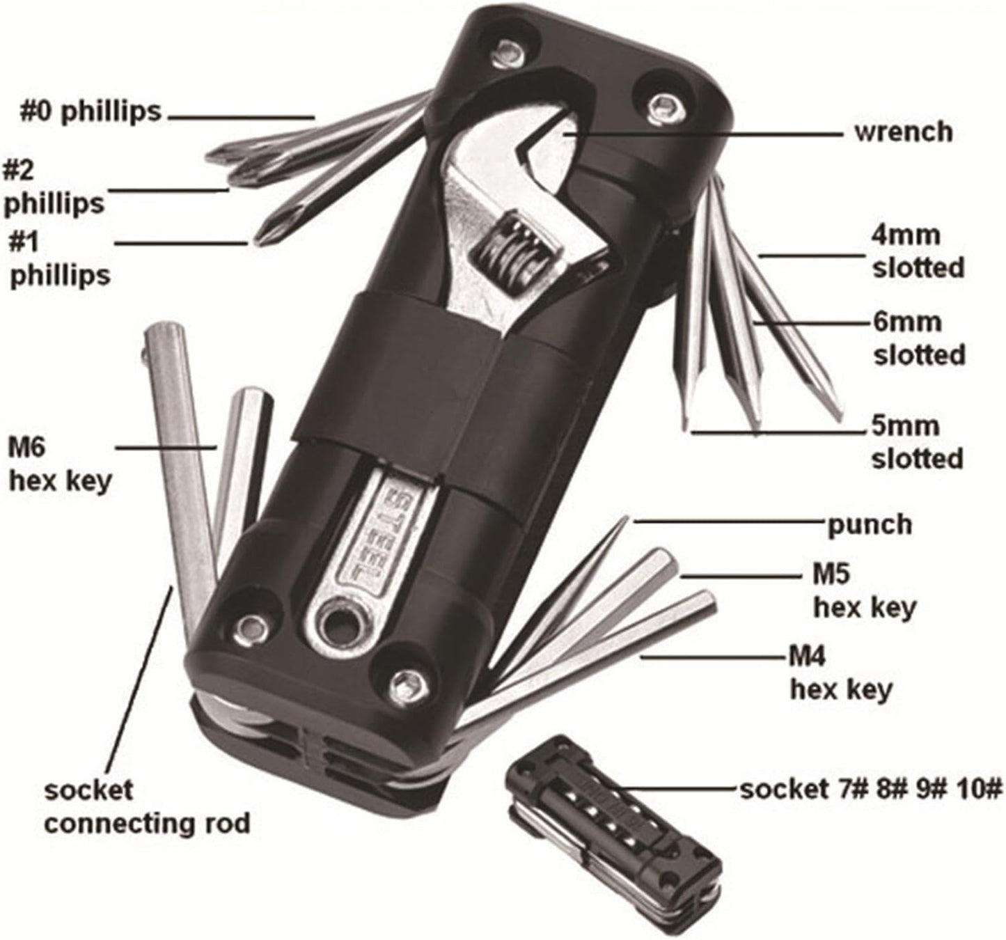 Мото мультитул 16 в 1