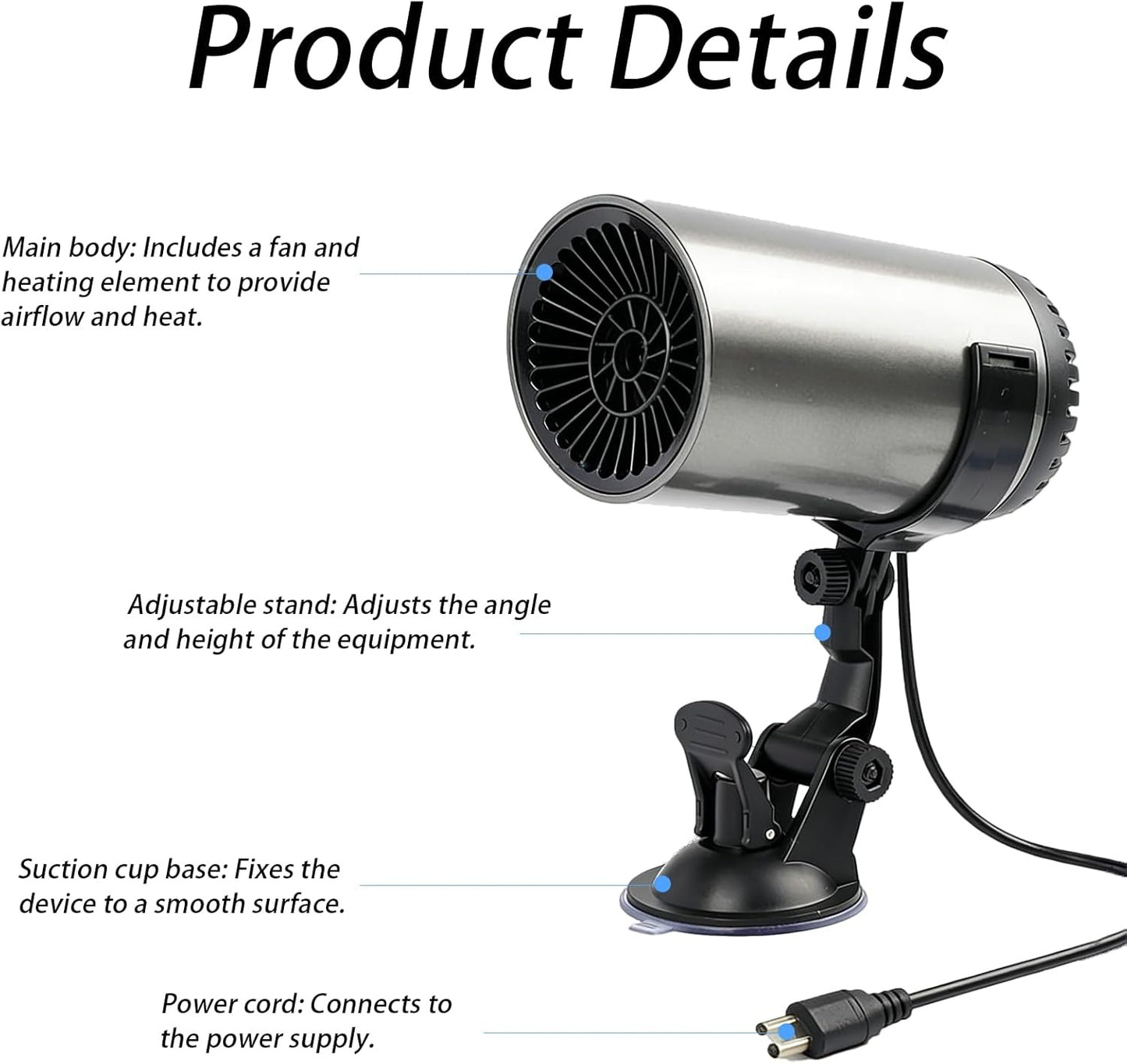 Портативный обогреватель для авто 12V