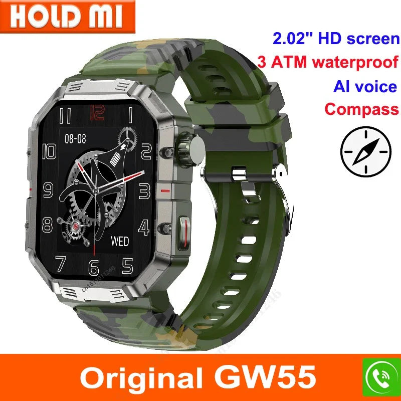 Смарт-часы с большим экраном военный стандарт