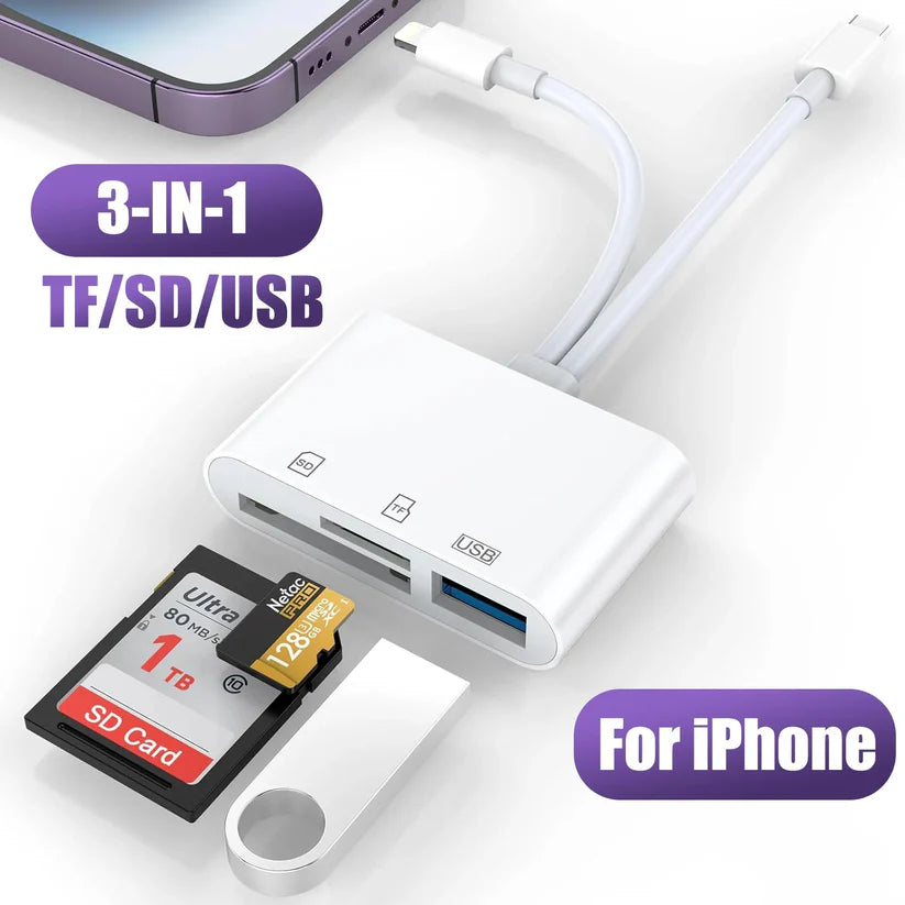 USB-C кардридер 3 в 1