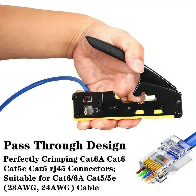 Комплект инструментов для обжима Ethernet всё-в-одном