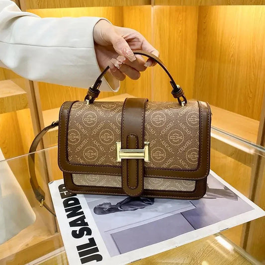 Женская ретро-сумка через плечо с принтом