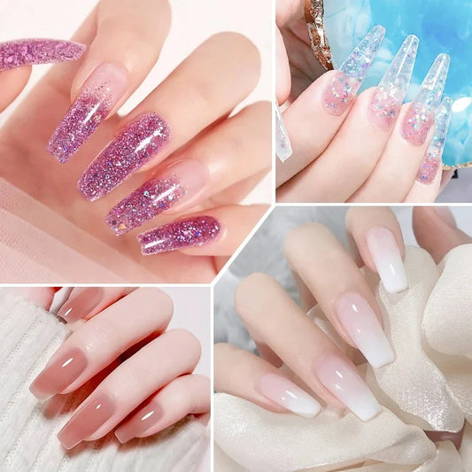 Набор для маникюра с натуральным гелем для наращивания ногтей