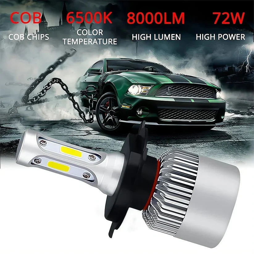 2X Сверхяркие светодиодные фары для автомобиля