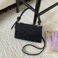 Чёрная сумка с леопардовым принтом