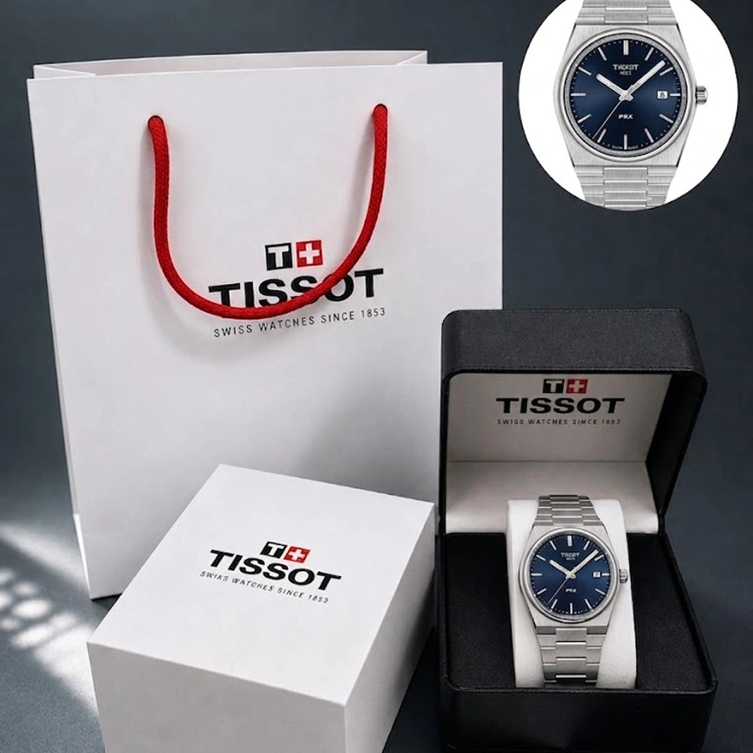 Синие мужские часы Tissot