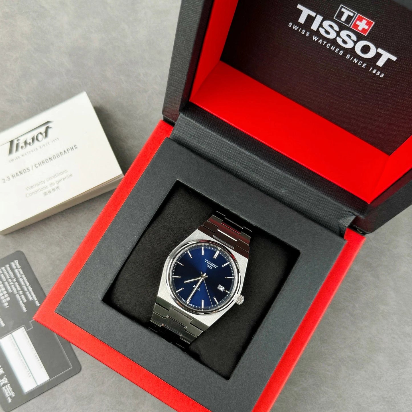 Синие мужские часы Tissot