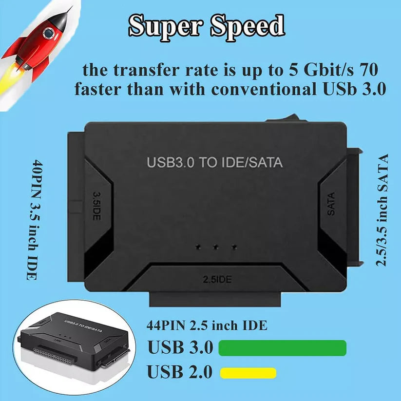Адаптер SATA в USB IDE/SATA в USB 3.0