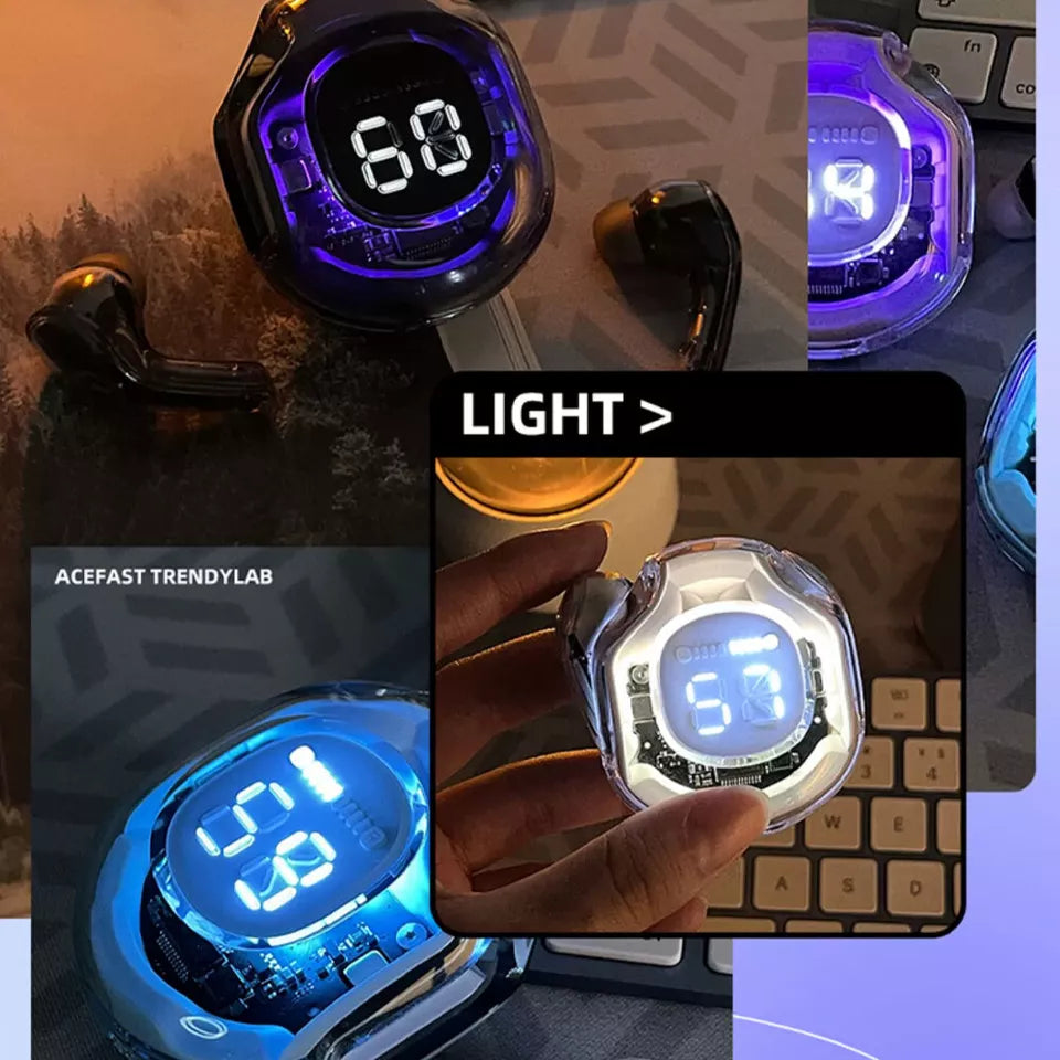 Беспроводные Bluetooth-наушники T8 TWS Прозрачные